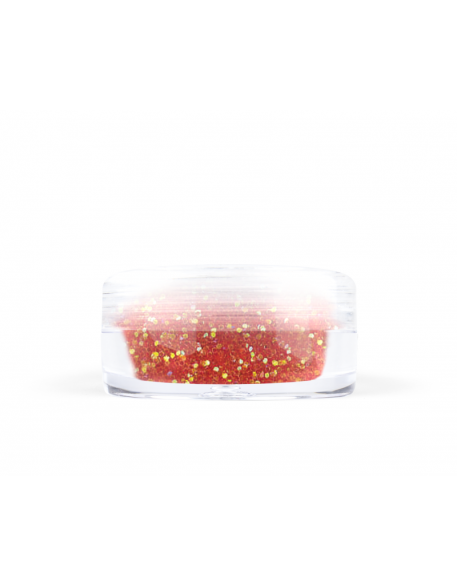 Konfetti brokat hologram mini - czerwony opalizujący