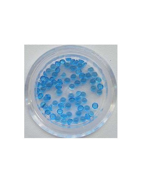 Ozdoby perełki szklane  100szt - niebieskie