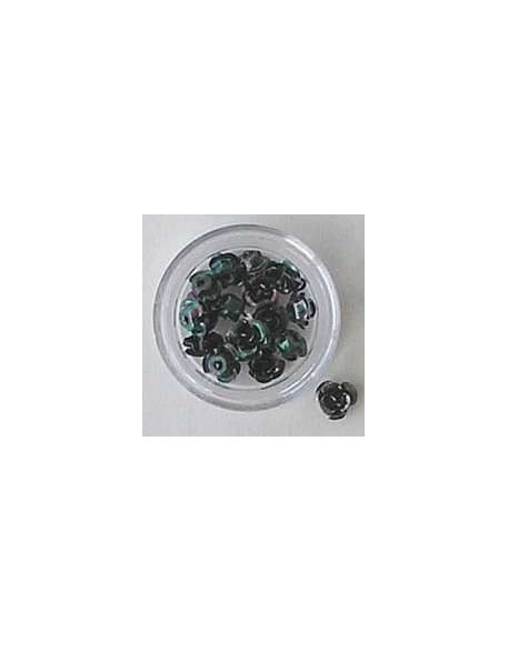 Kwiatki metalowe różyczki  20szt. - czarne