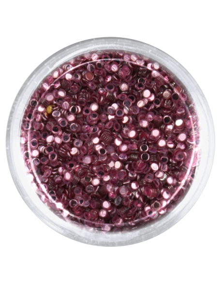 Konfetti cekiny - różowe metaliczne