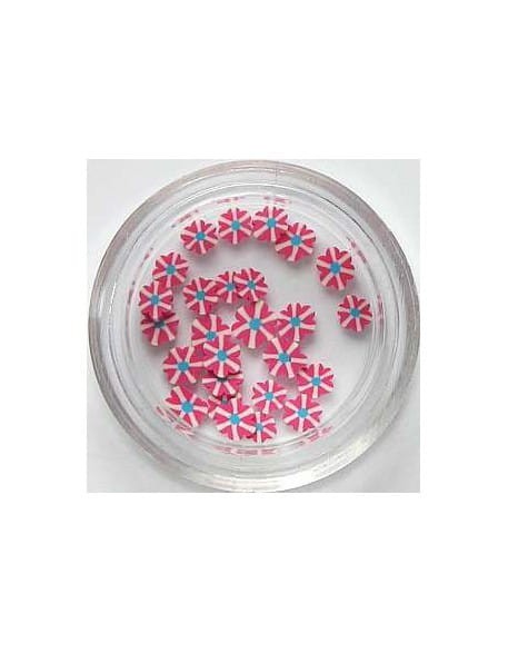 Ozdoby gumowe (FIMO)  25szt - kwiatki nr 7
