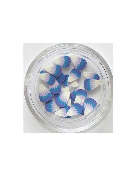 Ozdoby gumowe (FIMO)  25szt - pawie oczka nr 28