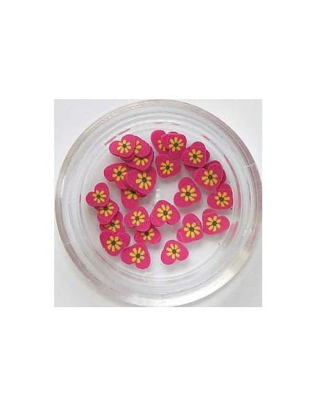 Ozdoby gumowe (FIMO)  25szt - serduszka nr 29