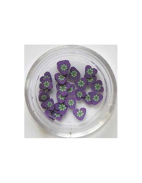 Ozdoby gumowe (FIMO)  25szt - serduszka nr 30