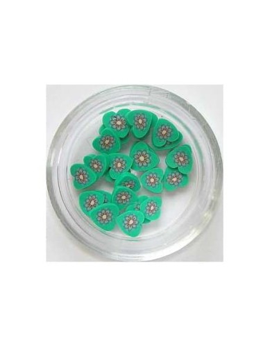 Ozdoby gumowe (FIMO)  25szt - serduszka nr 32