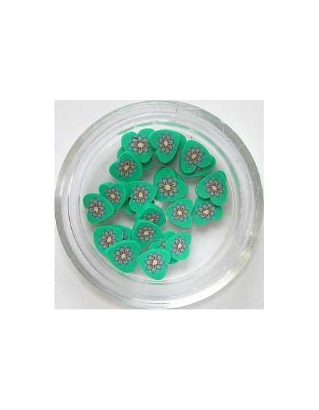 Ozdoby gumowe (FIMO)  25szt - serduszka nr 32