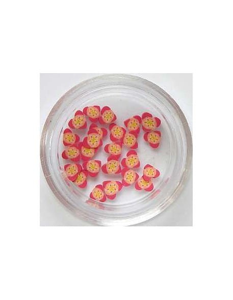 Ozdoby gumowe (FIMO)  25szt - serduszka nr 34