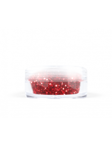 Konfetti brokat hologram - czerwony opalizujący
