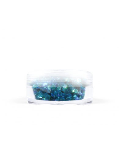 Konfetti brokat hologram - niebieski metaliczny opalizujący