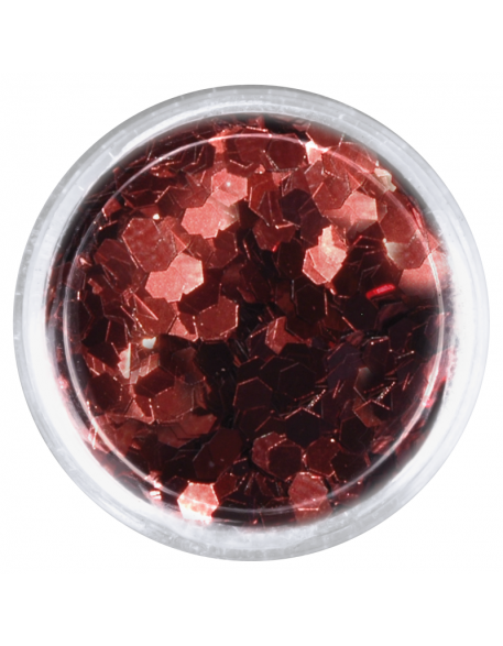 Konfetti brokat hologram - brązowy opalizujący