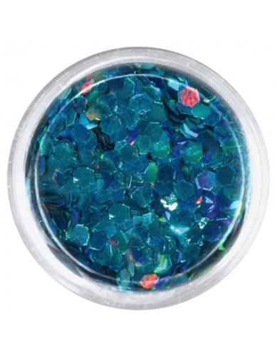Konfetti brokat hologram - niebieski metaliczny opalizujący