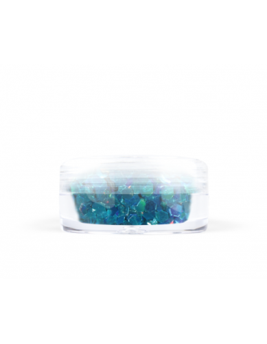 Konfetti brokat hologram - niebieski metaliczny opalizujący