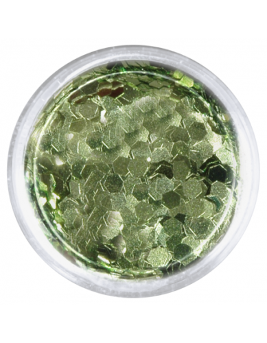 Konfetti brokat hologram - zielony metaliczny opalizujący