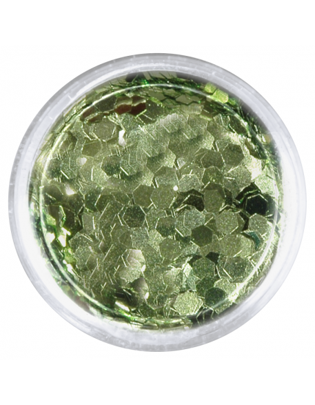 Konfetti brokat hologram - zielony metaliczny opalizujący
