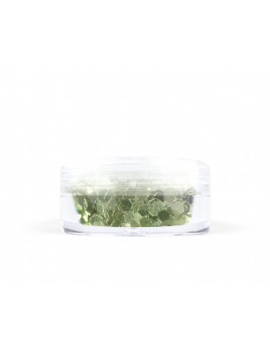 Konfetti brokat hologram - zielony metaliczny opalizujący