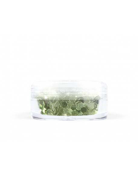 Konfetti brokat hologram - zielony metaliczny opalizujący