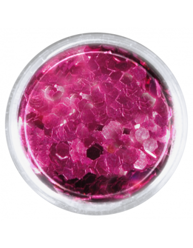 Konfetti brokat hologram - różowy metaliczny opalizujący