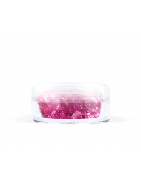 Konfetti brokat hologram - różowy metaliczny opalizujący