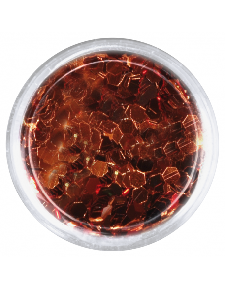 Konfetti brokat hologram - miedziany opalizujący