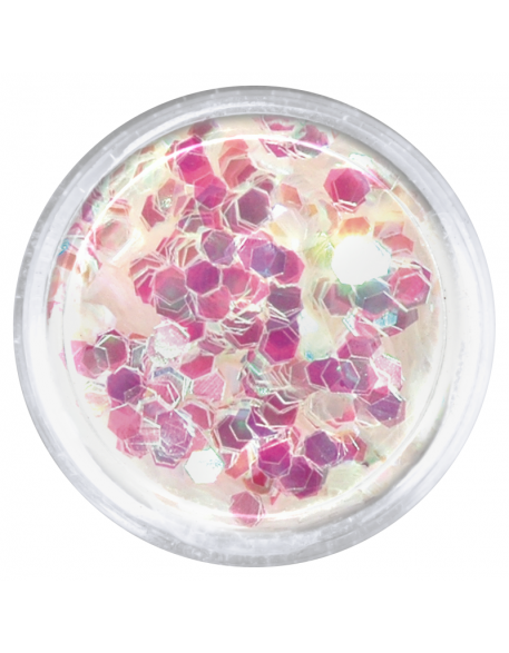 Konfetti brokat hologram - biały opalizujący