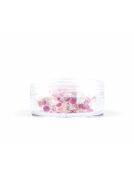 Konfetti brokat hologram - biały opalizujący