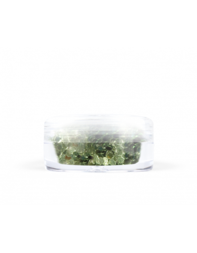 Konfetti brokat hologram - zielony metaliczny opalizujący