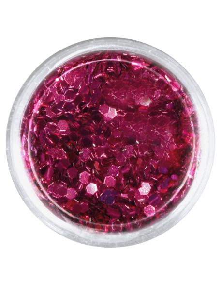 Konfetti brokat hologram - różowy metaliczny opalizujący