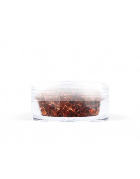 Konfetti brokat hologram - miedziany opalizujący
