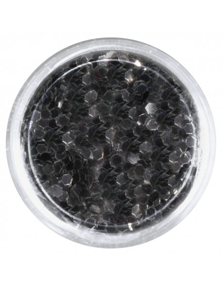 Konfetti brokat hologram - czarny opalizujący