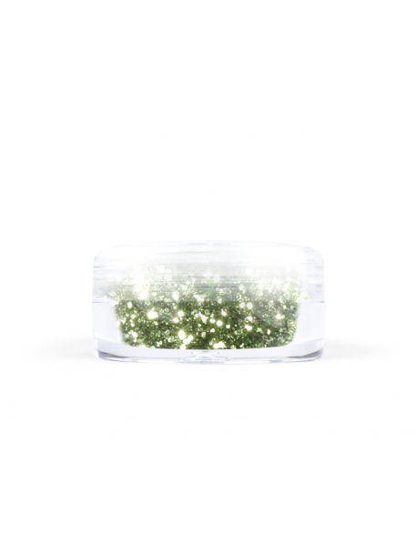 Konfetti brokat hologram - zielony metaliczny opalizujący