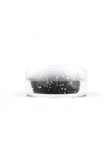 Konfetti brokat hologram - czarny opalizujący