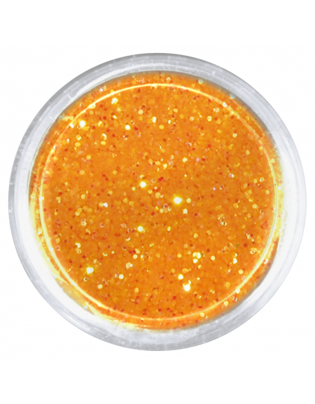 Konfetti brokat hologram - neonowy pomarańcz opalizujący