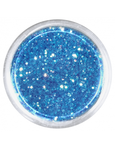 Konfetti brokat hologram - niebieski opalizujący