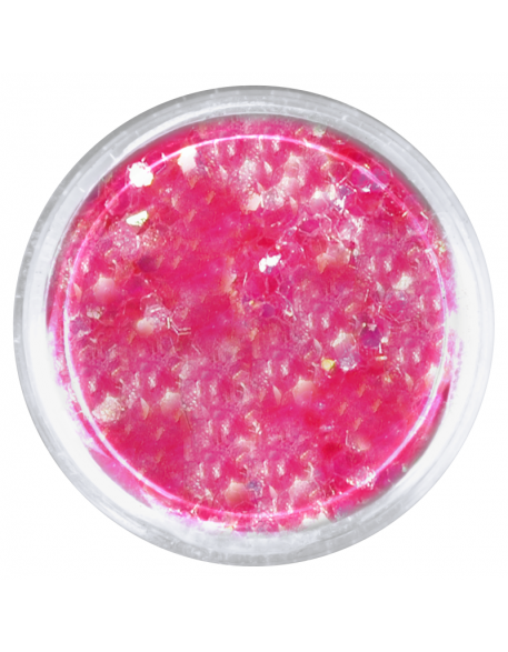 Konfetti brokat hologram - jano różowy opalizujący