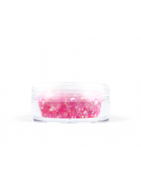 Konfetti brokat hologram - jano różowy opalizujący