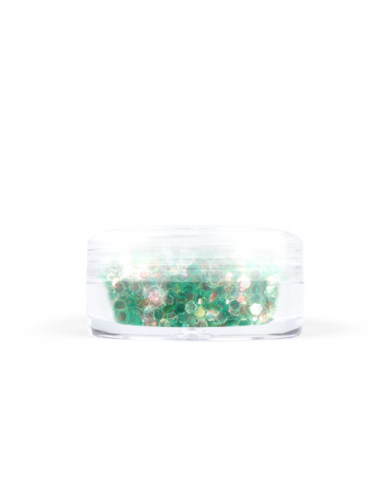 Konfetti brokat hologram - jano zielony opalizujący