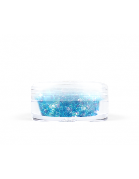Konfetti brokat hologram - niebieski opalizujący