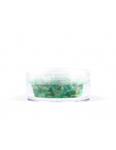 Konfetti brokat hologram - jano zielony opalizujący