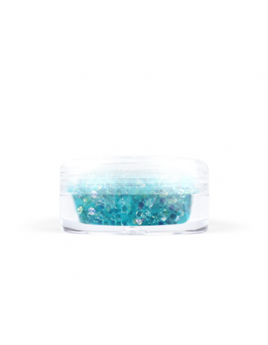 Konfetti brokat hologram - turkusowy opalizujący