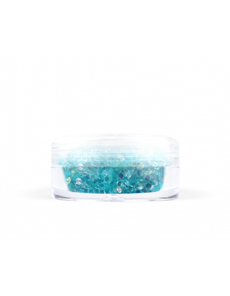 Konfetti brokat hologram - turkusowy opalizujący