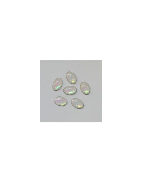 Ozdoby szklane 3D owal 20szt - białe