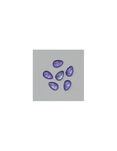 Ozdoby szklane 3D łezki 20szt - fioletowe