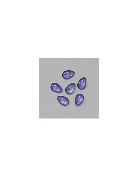 Ozdoby szklane 3D łezki 20szt - fioletowe