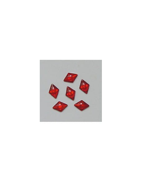 Ozdoby szklane 3D romby 20szt - czerwone