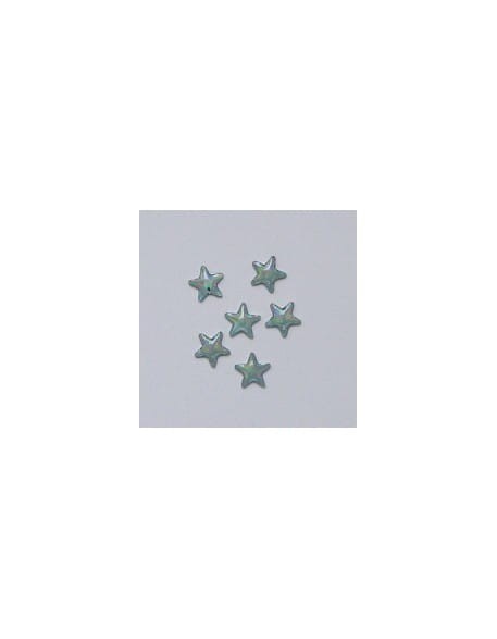 Ozdoby szklane 3D gwiazdki 20szt - jasno niebieskie