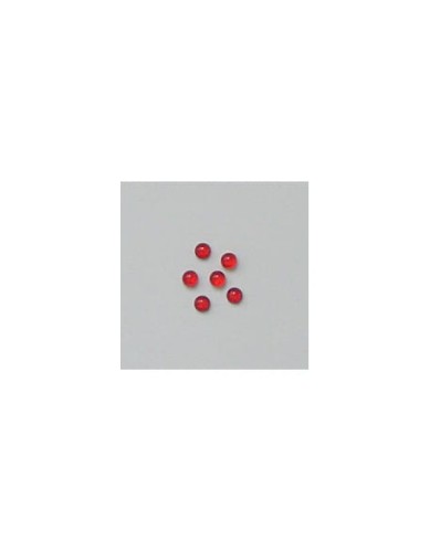 Ozdoby szklane 3D perełki 20szt - czerwone