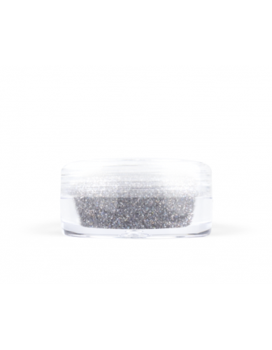 Brokat drobny nr 004 - srebrny opalizujący