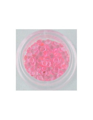 Ozdoby perełki szklane duże 100szt - jasno różowe