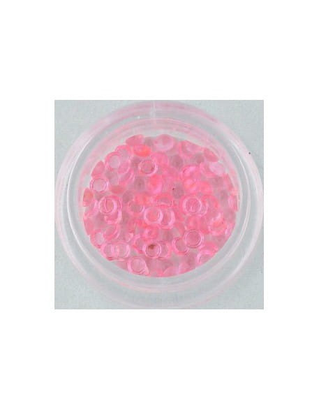 Ozdoby perełki szklane duże 100szt - jasno różowe