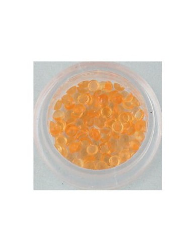 Ozdoby perełki szklane duże 100szt - pomarańczowe